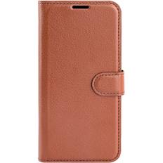 Eiderwood Motorola Edge 50 Ultra Litchi Læder Cover m. Pung Brun