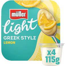 Muller Light Greek Style Lemon Yogurt 4X115g