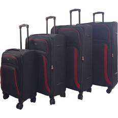 Zacht - Zwart Koffersets Infinity Soft 4 Luggage