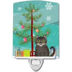 Indoor Lighting Christmas Tree Lights Caroline's Treasures American Curl Cat Merry Multicolour Christmas Tree Light