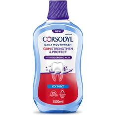 Corsodyl Toothbrushes, Toothpastes & Mouthwashes Corsodyl Gum, Strengthen Protect Icy Mint Mouthwash 500ml
