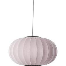 Made by Hand Knit-Wit Oval Taklampa Ø57 Ljusrosa LED Pendellampa