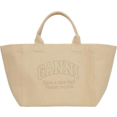 Ganni Toteväskor Ganni Oversized Tote Bag - Almond Milk