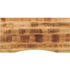 vidaXL Curve Light Brown Bordsskiva 60x120cm