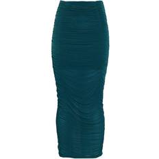 Cheap Skirts Topshop Woman Maxi skirt Deep jade Polyester Green