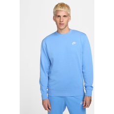 Nike Sportswear Club Men's French Terry Crew Blue Cotton/Polyester