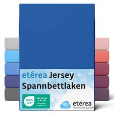 Eterea Comfort Jersey Påslakan Blå (200x140cm)