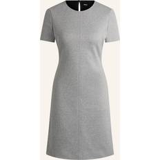 Clothing BOSS Kurzarm-Kleid aus Jersey mit Fischgrätmuster