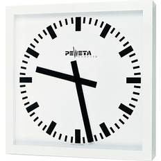 Peweta Großraumuhr Funkuhr MET Balken MW Wall Clock 50cm