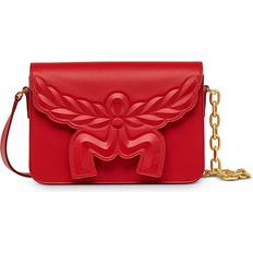 Red Crossbody Bags MCM Himmel Maxi Honors Small Leather Crossbody Candy Red