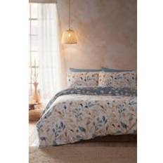 Drift 'Anya' Leaf Print Eco Set Duvet Cover Blue