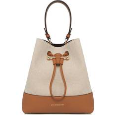 Bucket Bags Strathberry Lana Osette Midi Bucket Bag Ecru/Tan/Gold