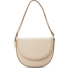 Suede - White Crossbody Bags Stella McCartney Medium Flap Shoulder Bag Cream