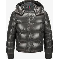 Moncler Man Outerwear Moncler Doudoune Courte À Capuche - Black