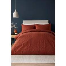 Serene Stripe' Pinsonic Soft Touch Duvet Cover Brown, Orange