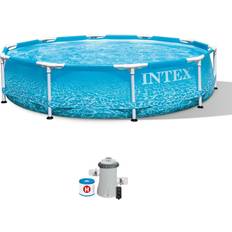 Freestanding Pools Intex Beachside Metal Frame Pool Set 3.05x0.76m