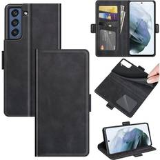 Skalo Samsung S21 FE Premium Wallet Flip Cover Sort