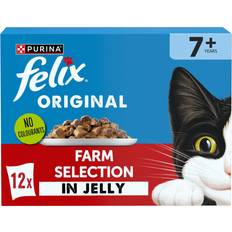 Felix Pets Felix ORIGINAL Senior Farm Selection in Jelly Wet Cat Food 12x85g