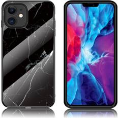 Apple iPhone 12 mini Mobilfodral Apple Fantasy Marmor iPhone 12 Mini skal Svart