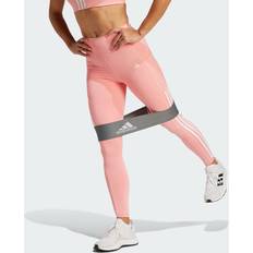 Pink - Women Trousers & Shorts Adidas Optime Stripes Leggings Pink Woman