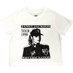 Janet Ladies Crop Top - White