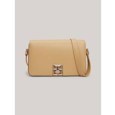 Tommy Hilfiger Crossbody Bags Tommy Hilfiger Women's Monogram Plaque Crossbody Bag Beige Classic Khaki ONE SIZE