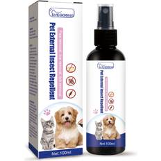 Pets Flemye 100ml Pet Flea Spray, Cat And Dog Pet Skin Cleaning Tick Anti-itch Spray