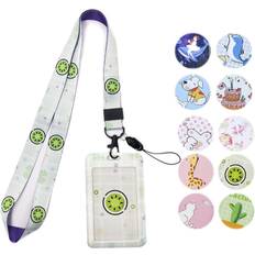 Green Paper Storage & Desk Organizers Jineasy Cute Lanyard with ID Badge Holder