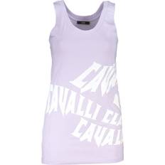 One Size Linnen Cavalli Class Cotton Women Top - Purple