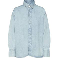 Vero Moda Jakker Vero Moda Hamson Loose Denimskjorte, Light Blue Denim