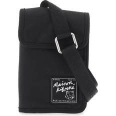 Maison Kitsuné The Traveller P Shoulder Bag - Black