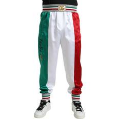 Dolce & Gabbana Multifarve Italian Patch Slim Jogger Bukser Jeans Bukser, Color_Multifarver, Herre, IT52/XL, Jeans Pants Men Clothing, Multicolor, Multifarver