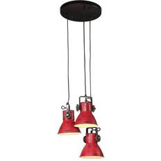 vidaXL 371861 Dark Red Pendant Lamp 17cm