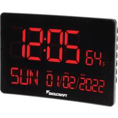 SKILCRAFT Self-Set Digital Clock Black