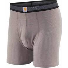 Carhartt Men Men's Underwear Carhartt Men's Force Stretch Grid Boxer Brief Taupe Gray