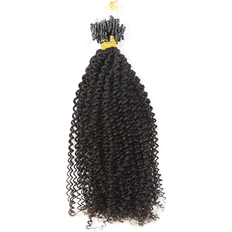 24" human hair wig Eayon Hair Micro Loop Hair Extension Afro Kinky Curly Human Hair 24 inch Natural Black 3-pack