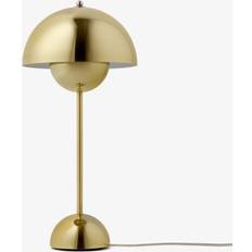 Flowerpot lampe messing &Tradition VP3 Polished Brass Bordlampe 50cm