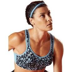 Multicoloured - Sportswear Garment Bras Shock Absorber multi sports bra wirefree supportive racerback gym bras u10002