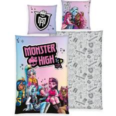 Herding Sängkläder Monster High Örngott 80 x 80 cm Med Dragkedja Påslakan (200x135cm)