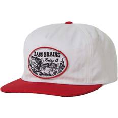 Brixton Kepsar Brixton Bass Brains Swim HP Snapback Hat White/Red, One