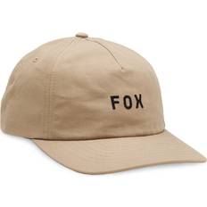 Fox Women Headgear Fox racing mens strapback curve peak cap wordmark taupe