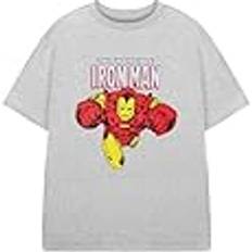 Marvel T-shirts Marvel Barn pojkar t-shirt grafisk t-shirt för barnalternativ kortärmade serier kläder superhjälte-filmmärkespresent för barn och tonåringar, Iron man, 11-12 År