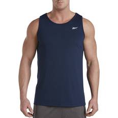 Reebok Tank Tops Reebok Big & Tall Performance Jersey Tech Tank Top Navy 7XLT