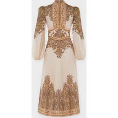 Zimmermann Klänningar Zimmermann Klänning Natura Buttoned Midi Ljusrosa XS-S
