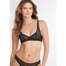 Underwear Coco de Mer Lana Plunge Bra Black 34DD