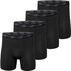 New Balance Men's Underwear New Balance Men's Big & Tall Performance 5" No Fly Boxer Brief, Black/Black/Black/Black, Big Tall