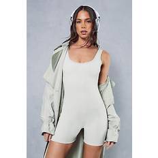 Elastane/Lycra/Spandex Jumpsuits & Overalls Misspap unitard womens casual playsuits sage