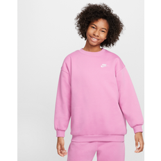 Sweaters Nike Sportswear Club Fleece extragroßes Sweatshirt für ältere Kinder Mädchen Pink