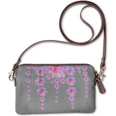 Gray Clutches Vida Statement Clutch Pink Floral Grey Art in Brown/Pink/Purple Original Artist One Size