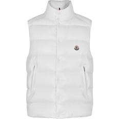 Moncler Men Vests Moncler Tibb White Quilted Shell Gilet 4, Men's Designer Gilet, Male